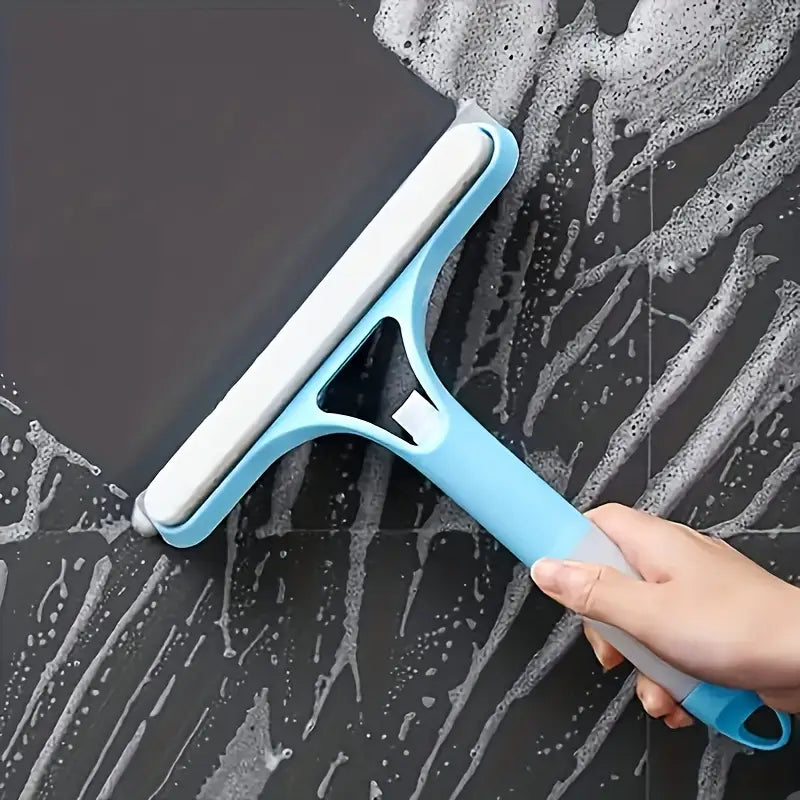 2pcs Multi-Purpose 3-in-1 Glass Cleaner with Scraper & Sprayer - Handheld Window, Shower, and Car Windshield Wiper for Efficient Cleaning